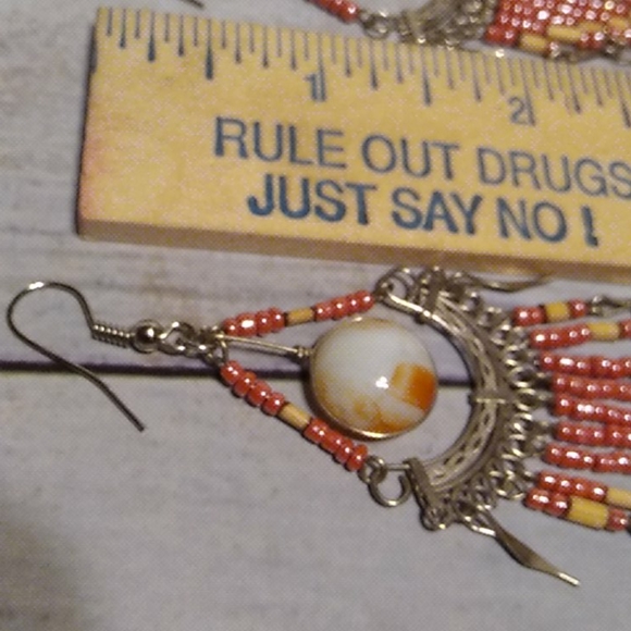 Nwt Beaded Earrings - Picture 4 of 6